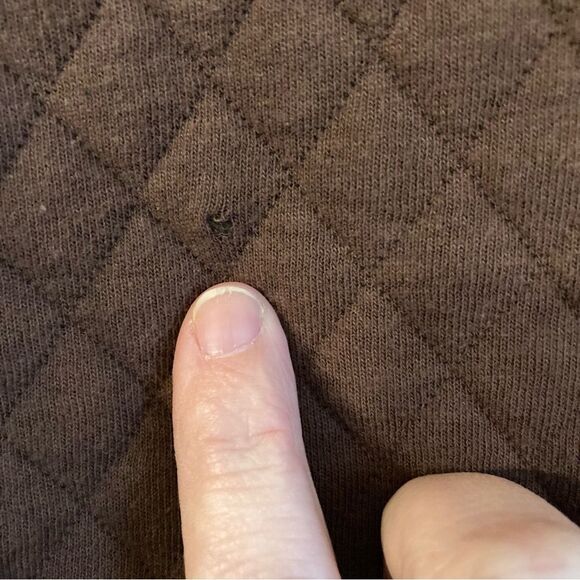 Acoa Women’s quilted jacket shacket button down brown size medium! - Picture 7 of 9